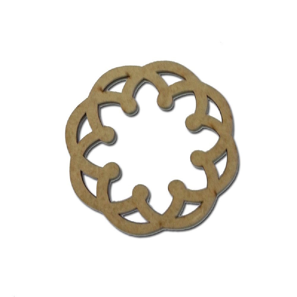 Aplique Laser Mandala Pequeno N°5 12x12 Aplique Laser Mandala Pequeno N°5 12×12