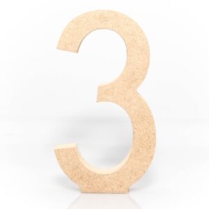 Recorte Numero 3 18mm 12cm