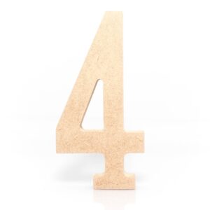 Recorte Numero 4 18mm 12cm