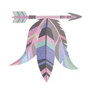 Litoarte Aplique Em Papel E Mdf - Penas