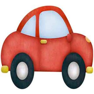 Litoarte Aplique Em Papel E Mdf - Carro Vermelho