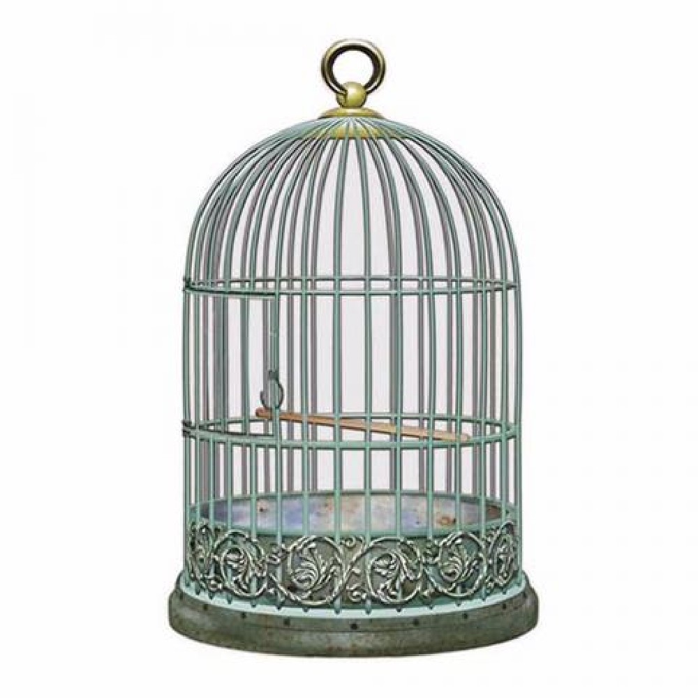 Litoarte Aplique Em Papel E Mdf - Gaiola Verde Litoarte Aplique Em Papel E Mdf – Gaiola Verde