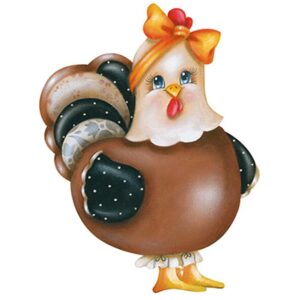 Litoarte Aplique Em Papel E Mdf - Galinha