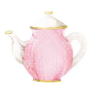 Litoarte Aplique Em Papel E Mdf - Bule Shabby Chic