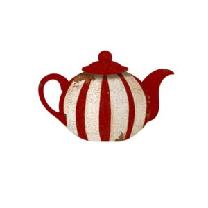 Litoarte Aplique Em Papel E Mdf - Bule Listras