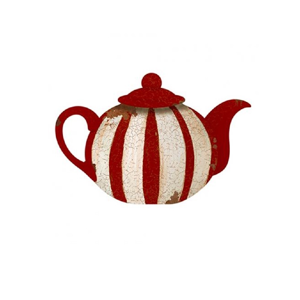 Litoarte Aplique Em Papel E Mdf - Bule Listras Litoarte Aplique Em Papel E Mdf – Bule Listras