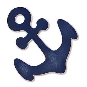 Litoarte Aplique Em Papel E Mdf - Ancora Azul