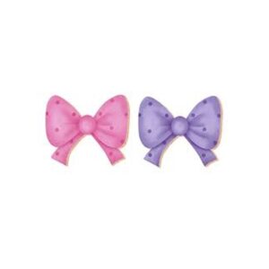 Litoarte Aplique Em Papel E Mdf 2 Un. - Laços Rosa E Lilás