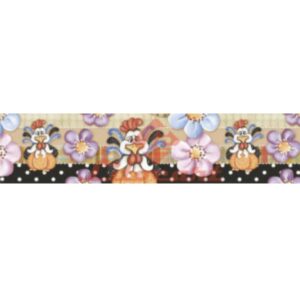 Barra Adesiva Litocart 44x2cm - Lbp-168 Galinha E Flor