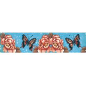 Barra Adesiva Litocart 44x2cm - Lbp-187 Borboleta Laranja