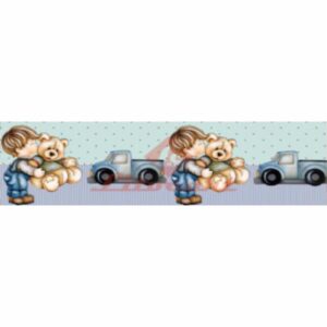 Barra Adesiva Litocart 60x15 - Lbl-35 Menino E Urso