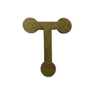 Aplique Laser Letra Bolinha T 3cm