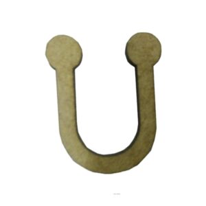 Aplique Laser Letra Bolinha U 3cm