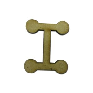 Aplique Laser Letra Bolinha I 3cm