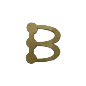 Aplique Laser Letra Bolinha B 3cm