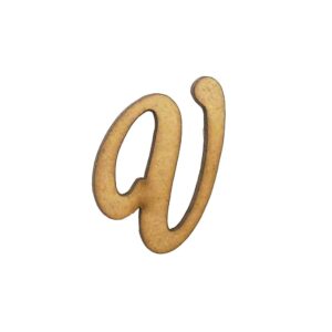 Aplique Laser Letra Cursiva Maiuscula V 3cm