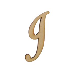 Aplique Laser Letra Cursiva Maiuscula I 3cm