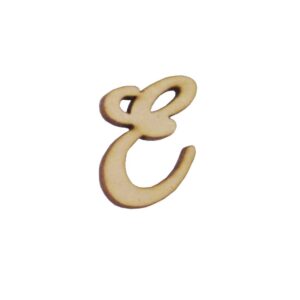 Aplique Laser Letra Cursiva Maiuscula E 3cm