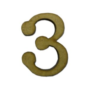 Aplique Laser Número Bolinha 3 3cm