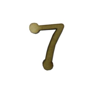 Aplique Laser Número Bolinha 7 1cm