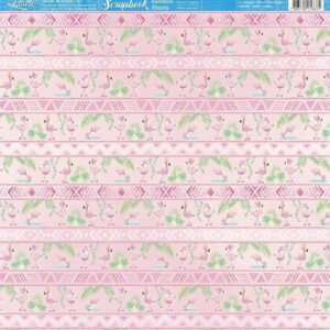 Litoarte Scrapbook Flamingos