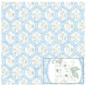 Litoarte Scrapbook Dupla Face Flores Brancas