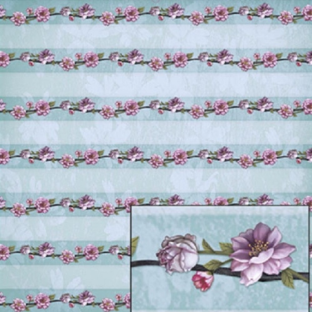 Litoarte Scrapbook Dupla Face Passaro E Flores Litoarte Scrapbook Dupla Face Passaro E Flores