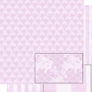 Litoarte Scrapbook Dupla Face Renda Rosa