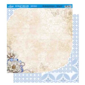 Litoarte Scrapbook Dupla Flores E Arabescos