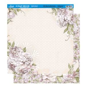 Litoarte Scrapbook Dupla Face Rosas E Flores