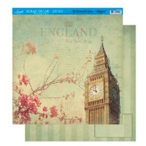 Litoarte Scrapbook Dupla Face Inglaterra