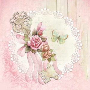 Litoarte Scrapbook Dupla Face Laço E Rosas