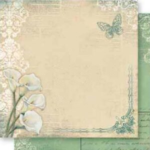 Litoarte Scrapbook Dupla Face Flores Arabesco