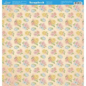 Litoarte Scrapbook Dupla Face Flores