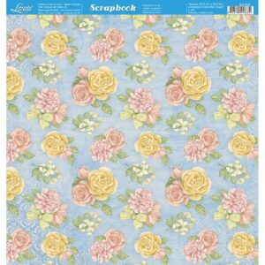 Litoarte Scrapbook Dupla Face Flores