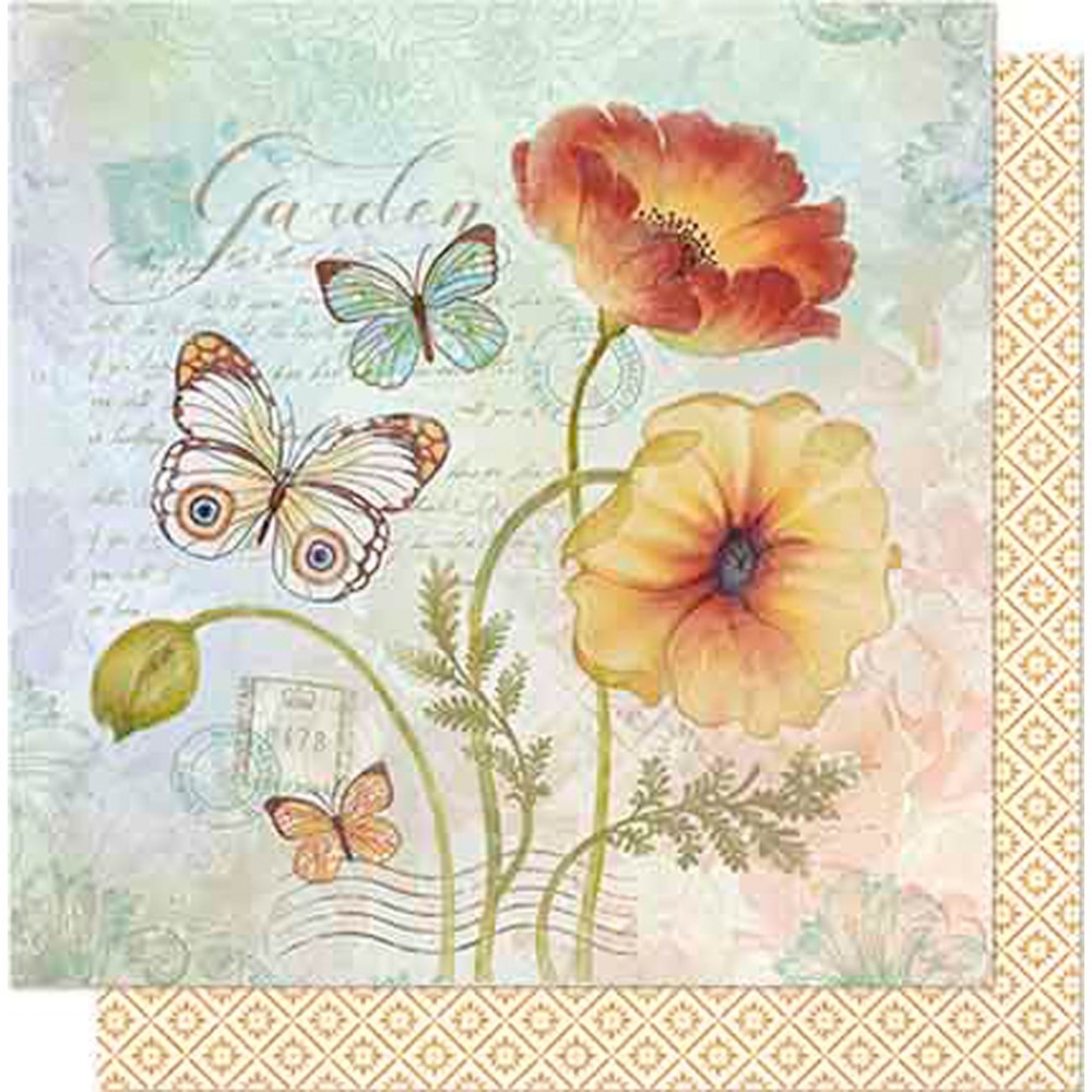 Litoarte Scrapbook Dupla Face Flores E Borboletas Litoarte Scrapbook Dupla Face Flores E Borboletas