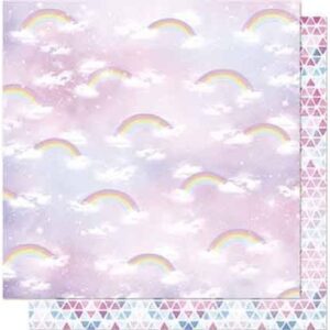Litoarte Scrapbook Dupla Face Arco-iris Galaxia