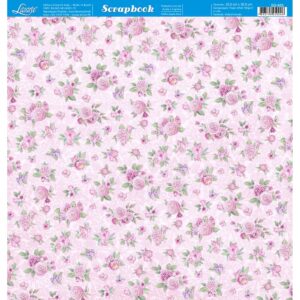 Litoarte Scrapbook Dupla Face Flores