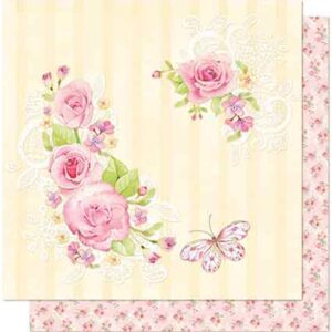 Litoarte Scrapbook Dupla Face Flores