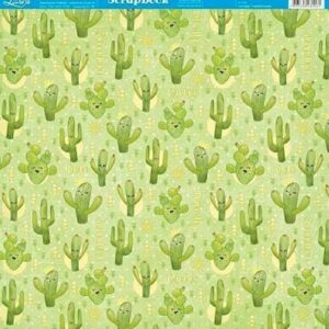 Litoarte Scrapbook Dupla Face Cactos
