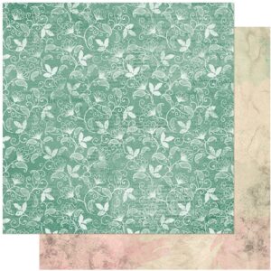 Litoarte Scrapbook Dupla Face Floral Brocado