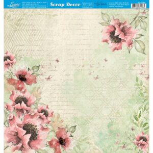 Litoarte Scrapbook Dupla Face Flores