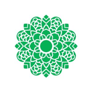 Stencil 30,5x30,5 Mandala Folhas