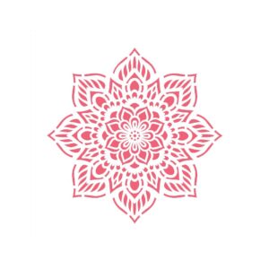 Stencil 30,5x30,5 Mandala Flor Oito Pontas