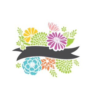 Stencil 30,5x30,5 Fita Com Flores