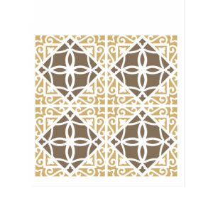 Stencil 20x25 Estamparia Grade Ponta De Lança