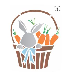 Stencil 20x25 Cesta Coelho