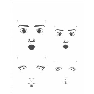 Stencil 15x20 Rosto Boneca I