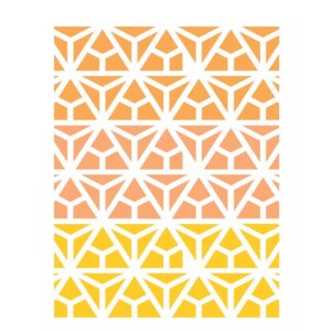 Stencil 15x20 Vitral Triangulo