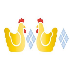 Stencil Pequeno 17x6,5 - Galinha